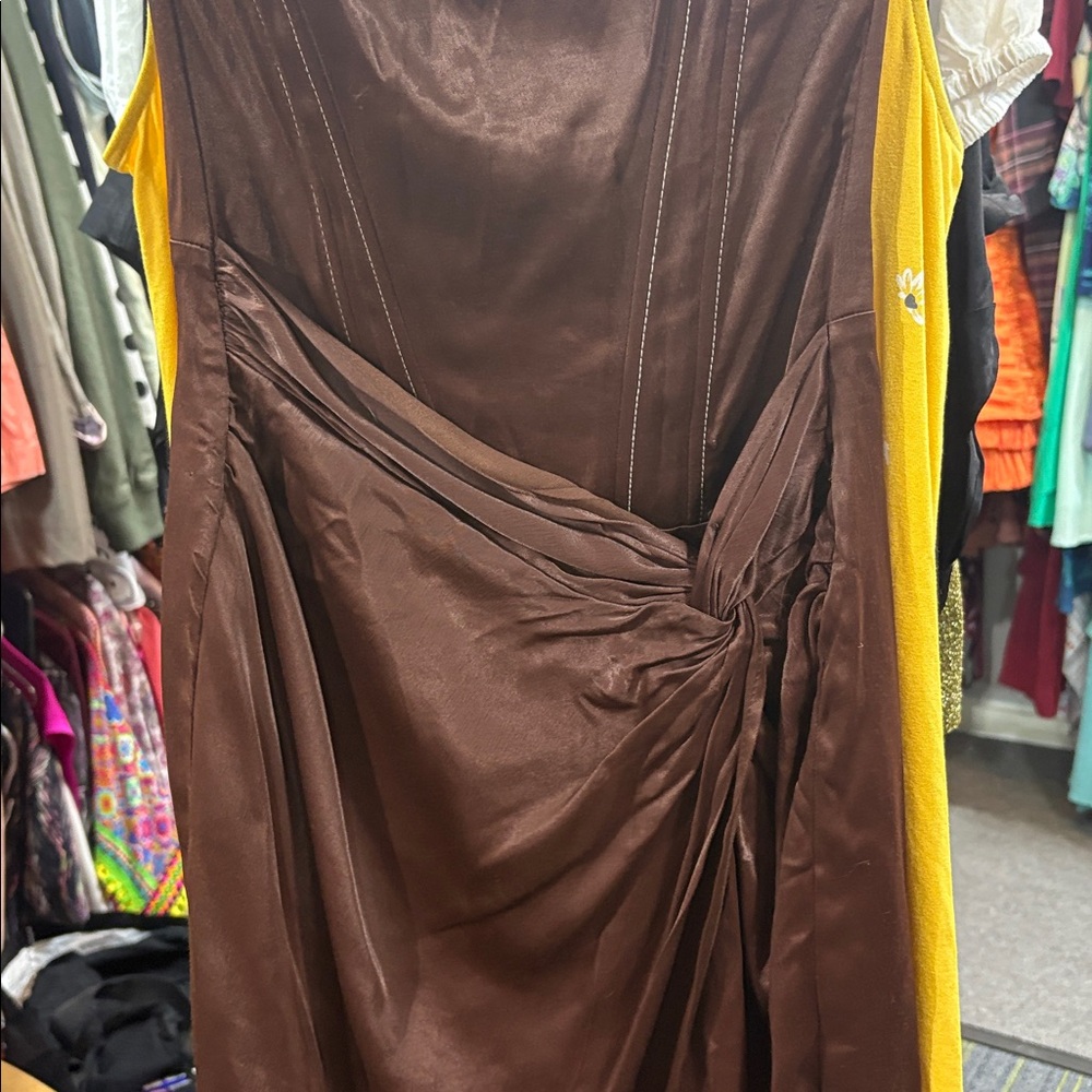 ❤️ Elegant Brown Dress